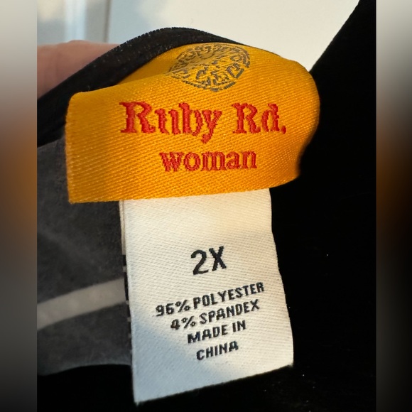 Ruby Rd. Zebra print blouse 2XL - Picture 5 of 5